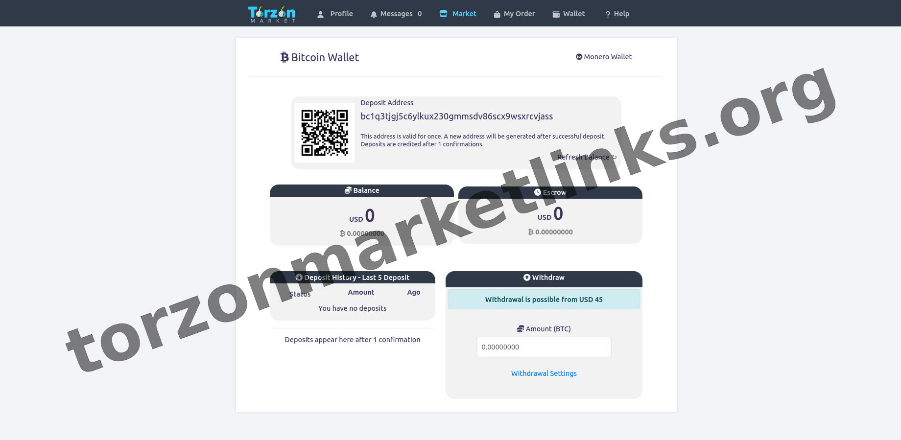 Main Market Dashboard